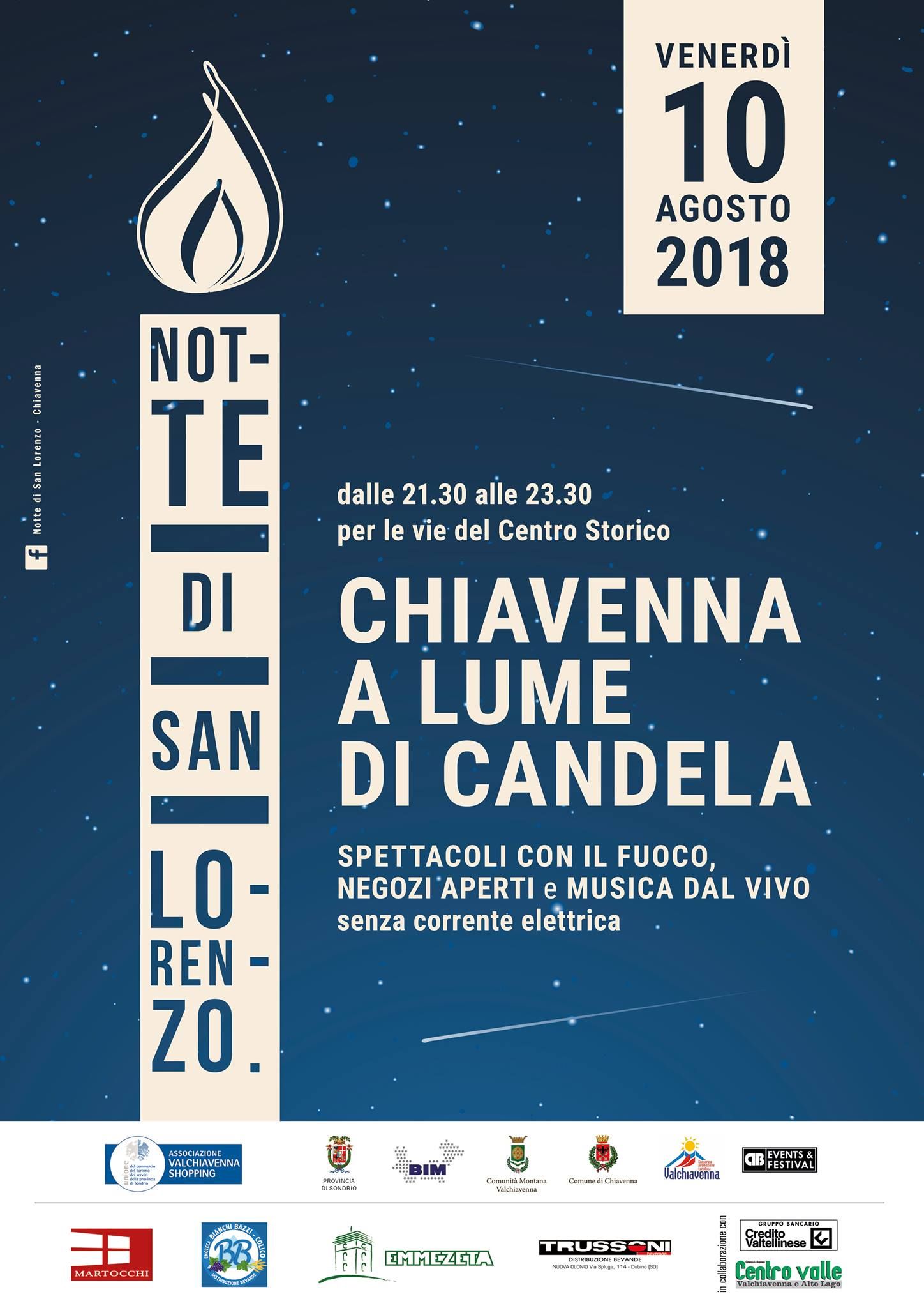 chiavenna a lume di candela